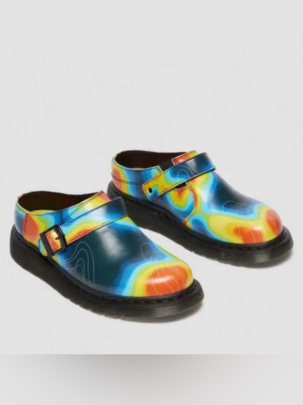 NWOT Dr Martens Isham Genix  Napa Leather Slingback Mules Shoe Size 11